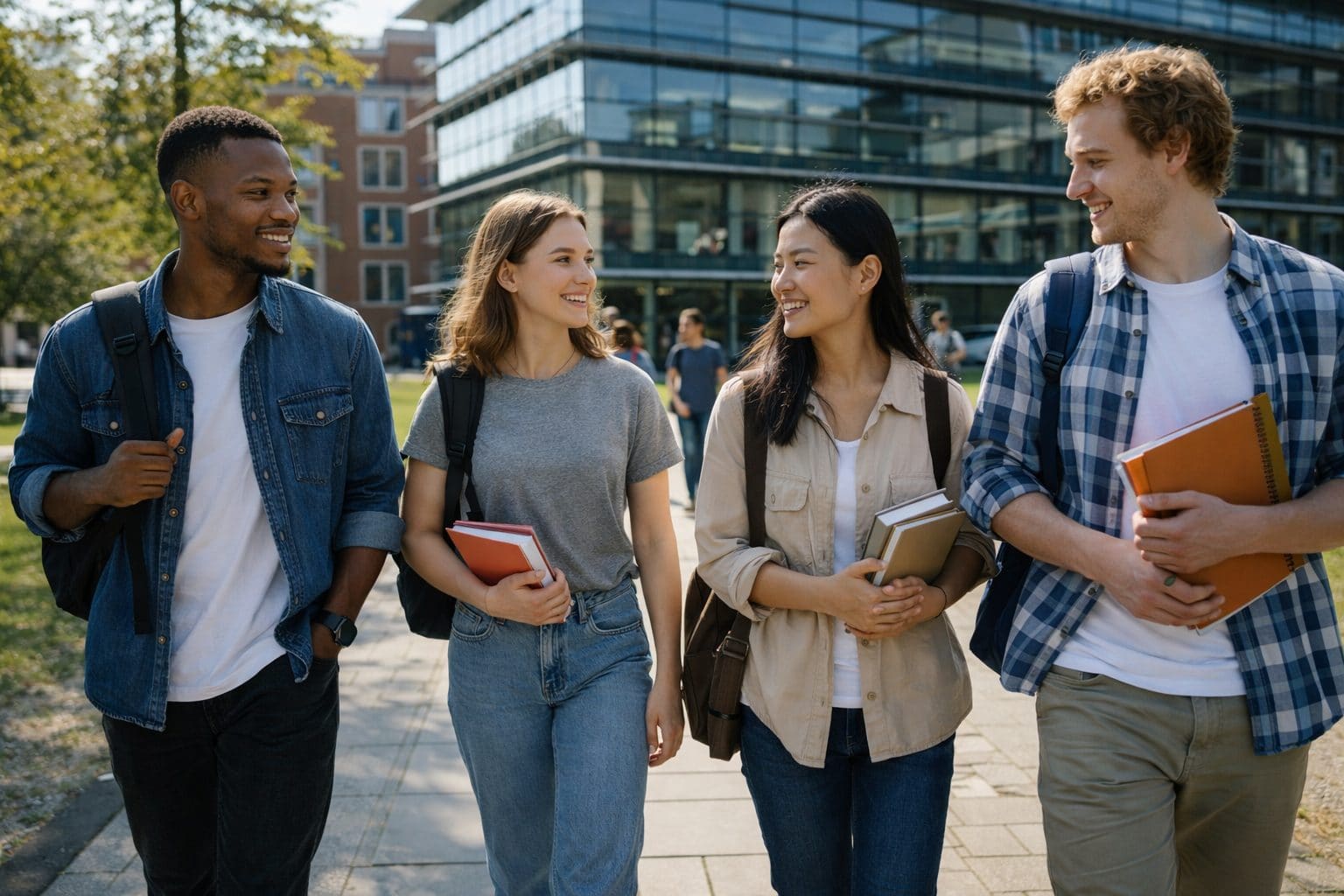 Fully funded scholarships in Germany for African students — international students on German university campus