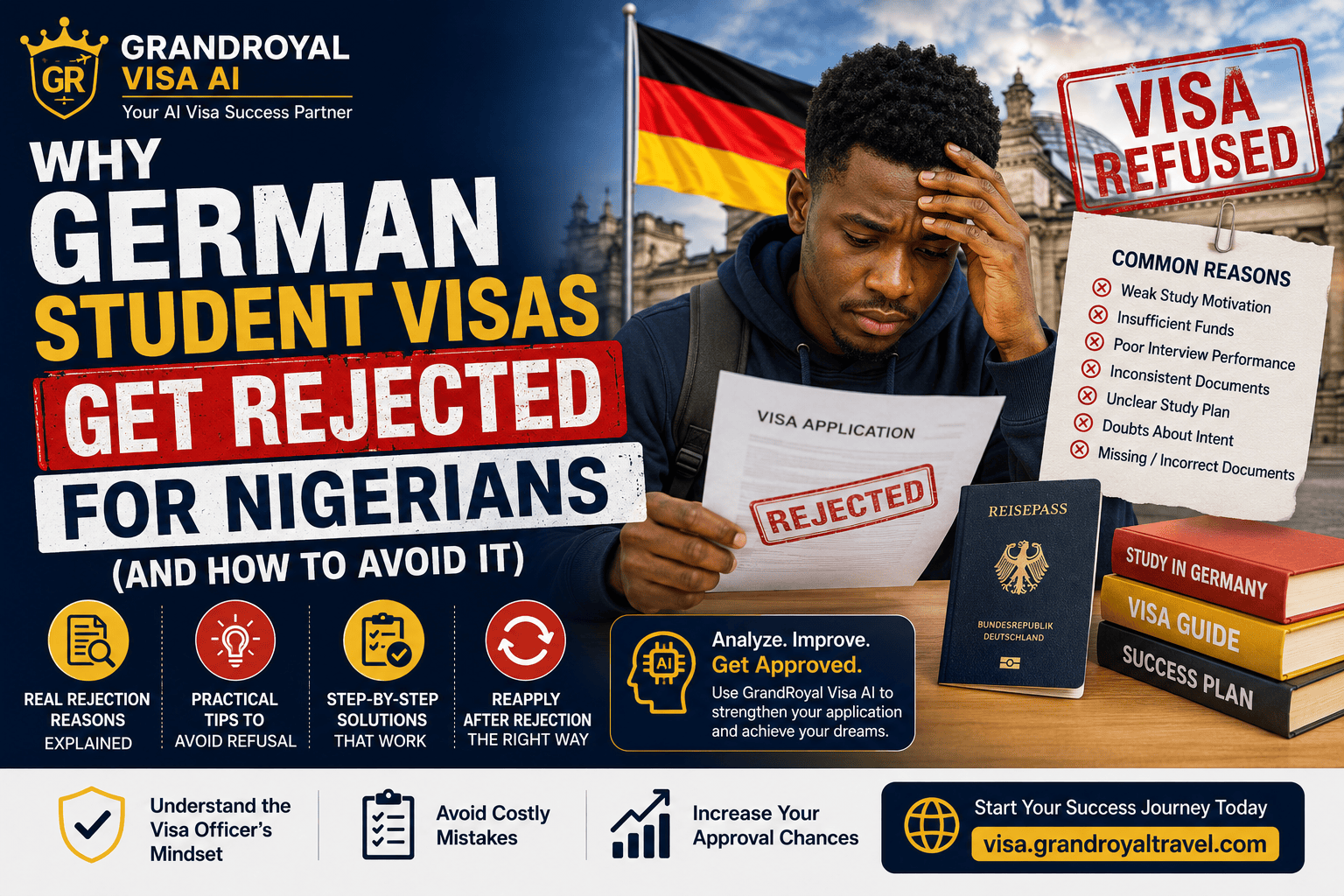 German student visa rejection Nigeria 2026 reasons and how to avoid it