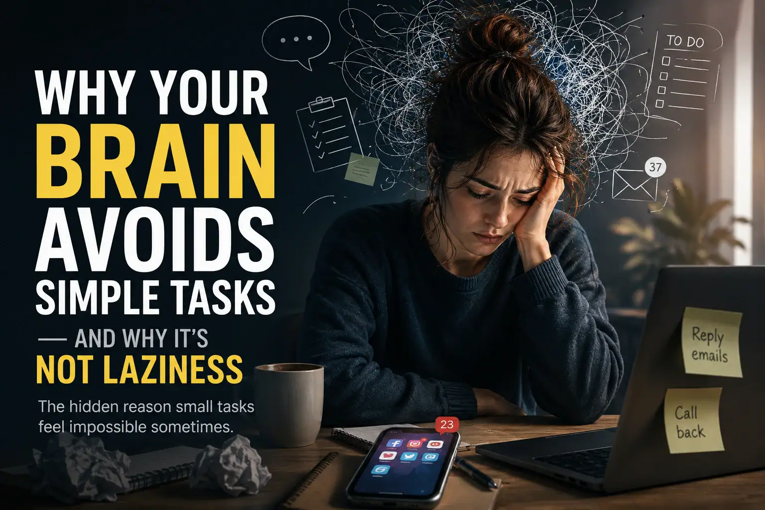 Why Your Brain Avoids Simple Tasks — and Why It’s Not Laziness