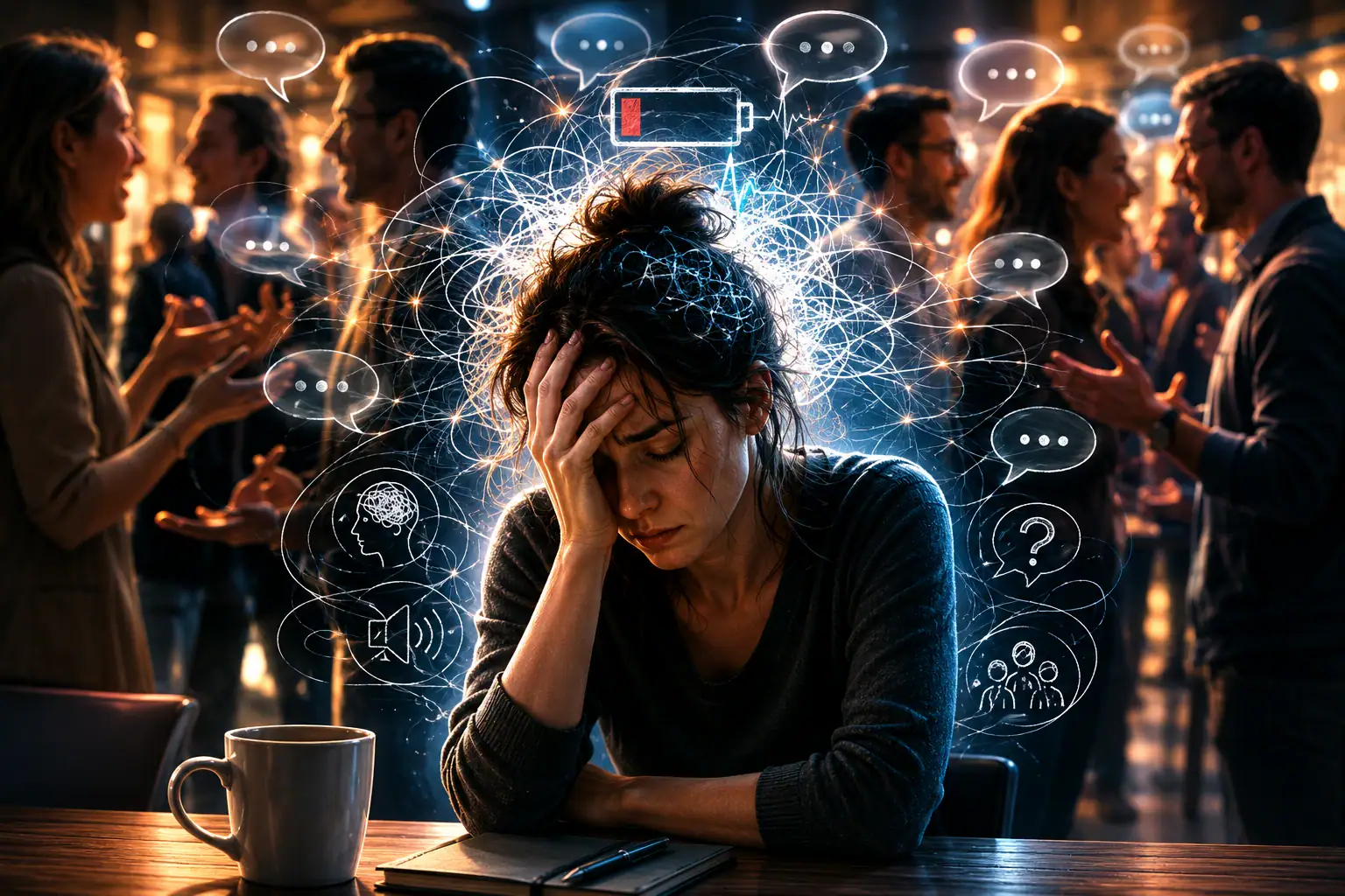 Why do conversations leave me mentally exhausted social fatigue cognitive overload communication fatigue and attention fragmentation
