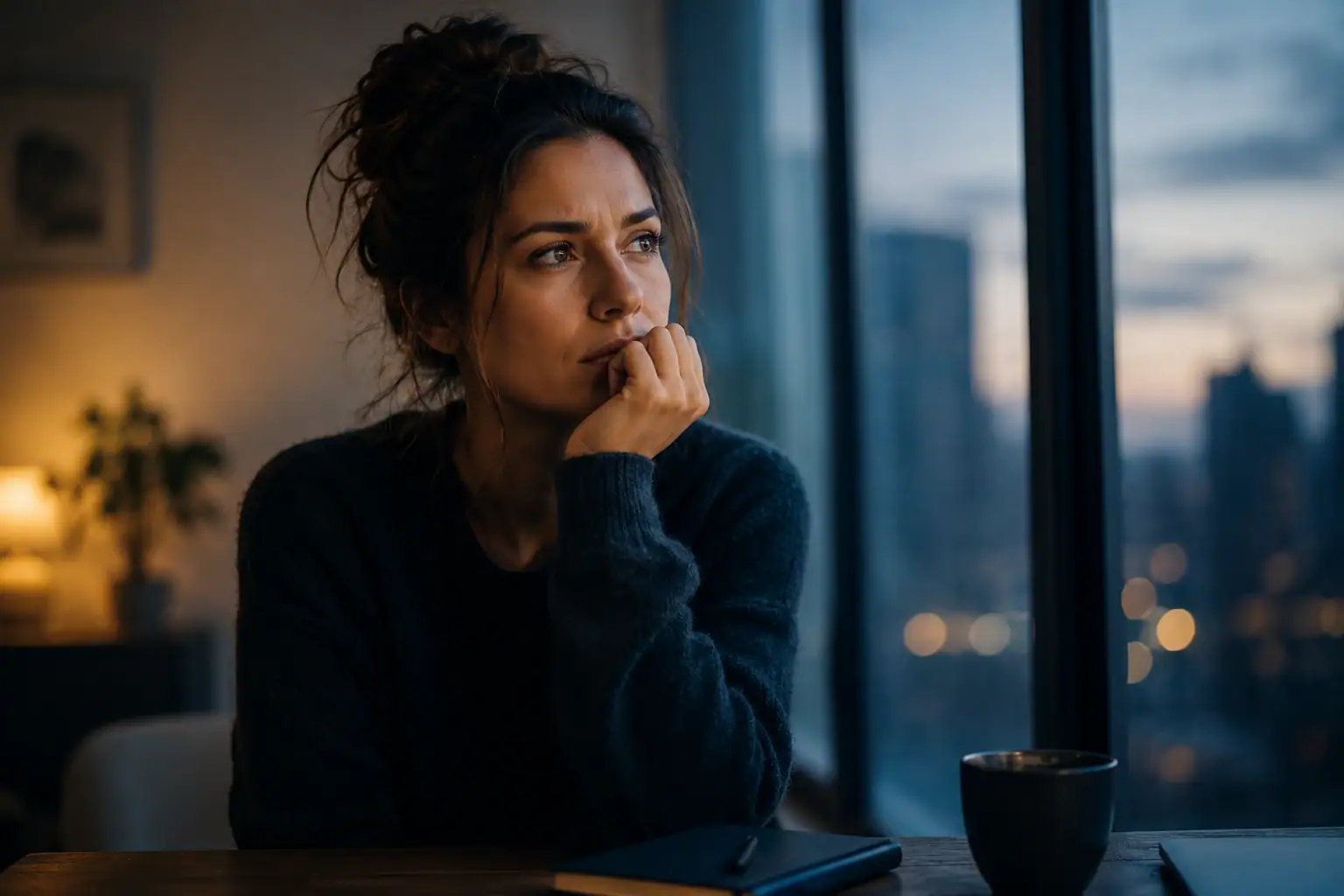 Why Dont I Trust My Intuition Thoughtful person reflecting on self-trust and intuition while looking out a window