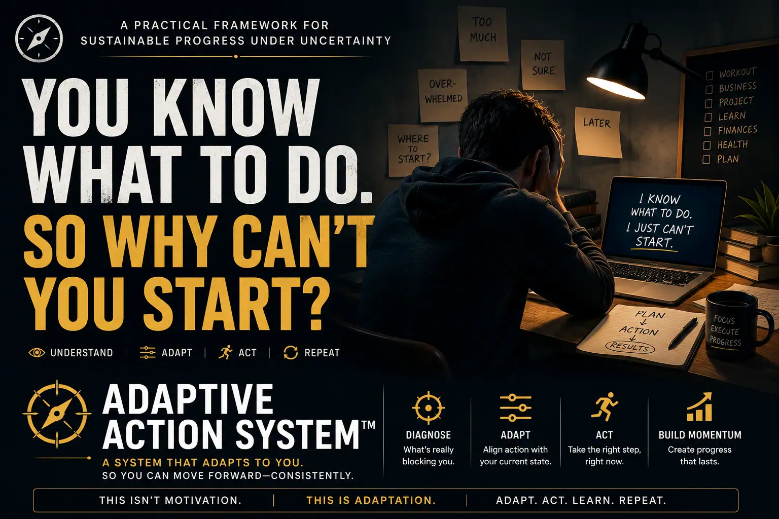 Why You Know What To Do But Still Can’t Start: The Adaptive Action System™