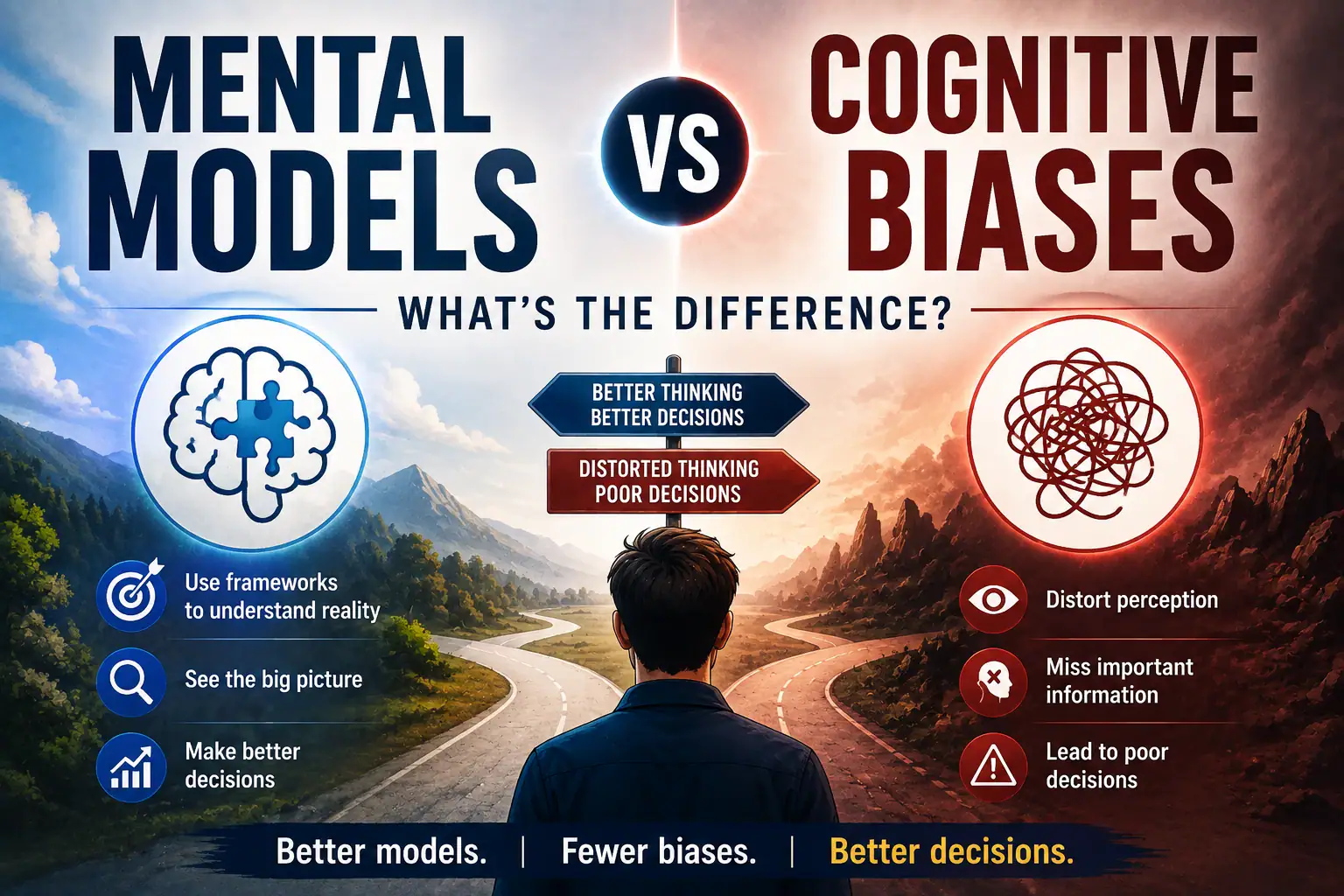 Mental Models vs Cognitive Biases: What’s the Difference?