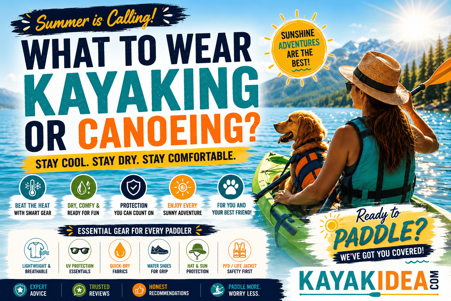What to Wear Kayaking or Canoeing in Summer?