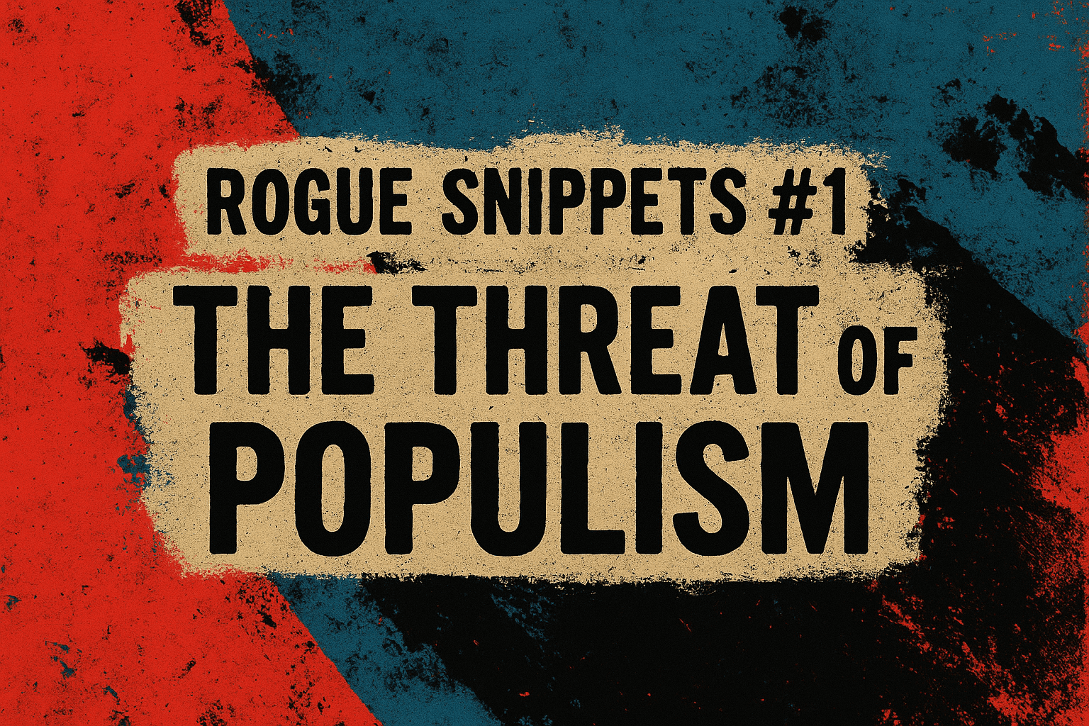 Rogue Snippets #1: On the Threat of Populism