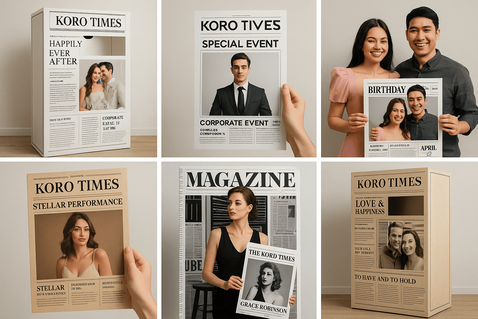 Newspaper Photo Booth Rental in Thailand