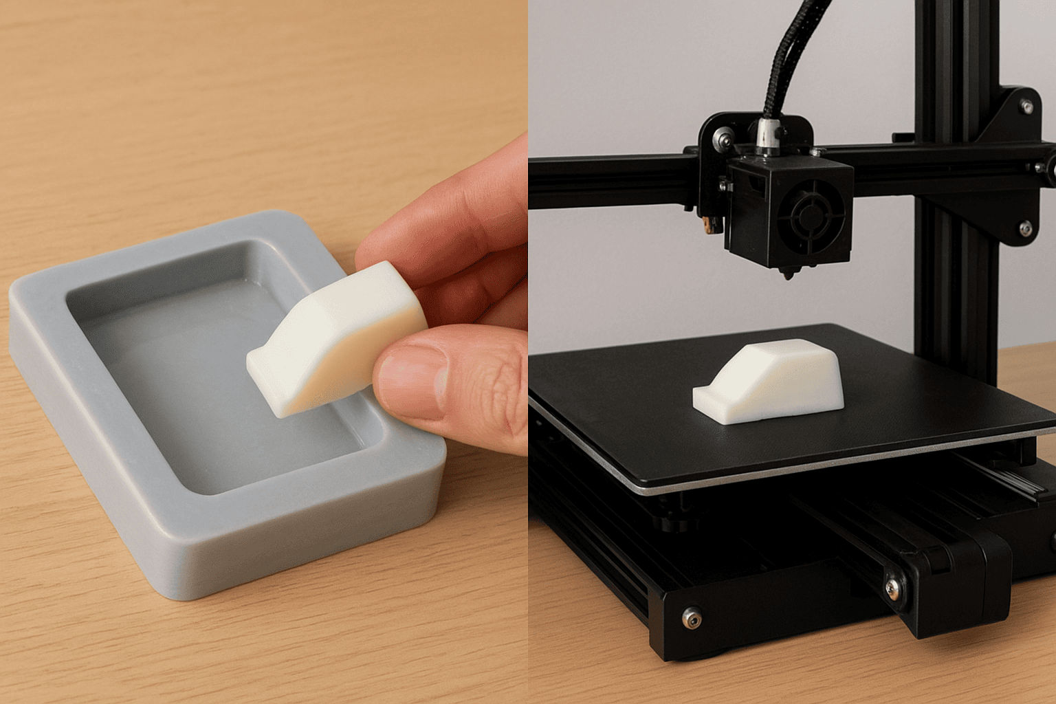 Is vacuum casting cheaper than 3D printing? Delivery time and cost analysis of silicone molds and 3D printing.