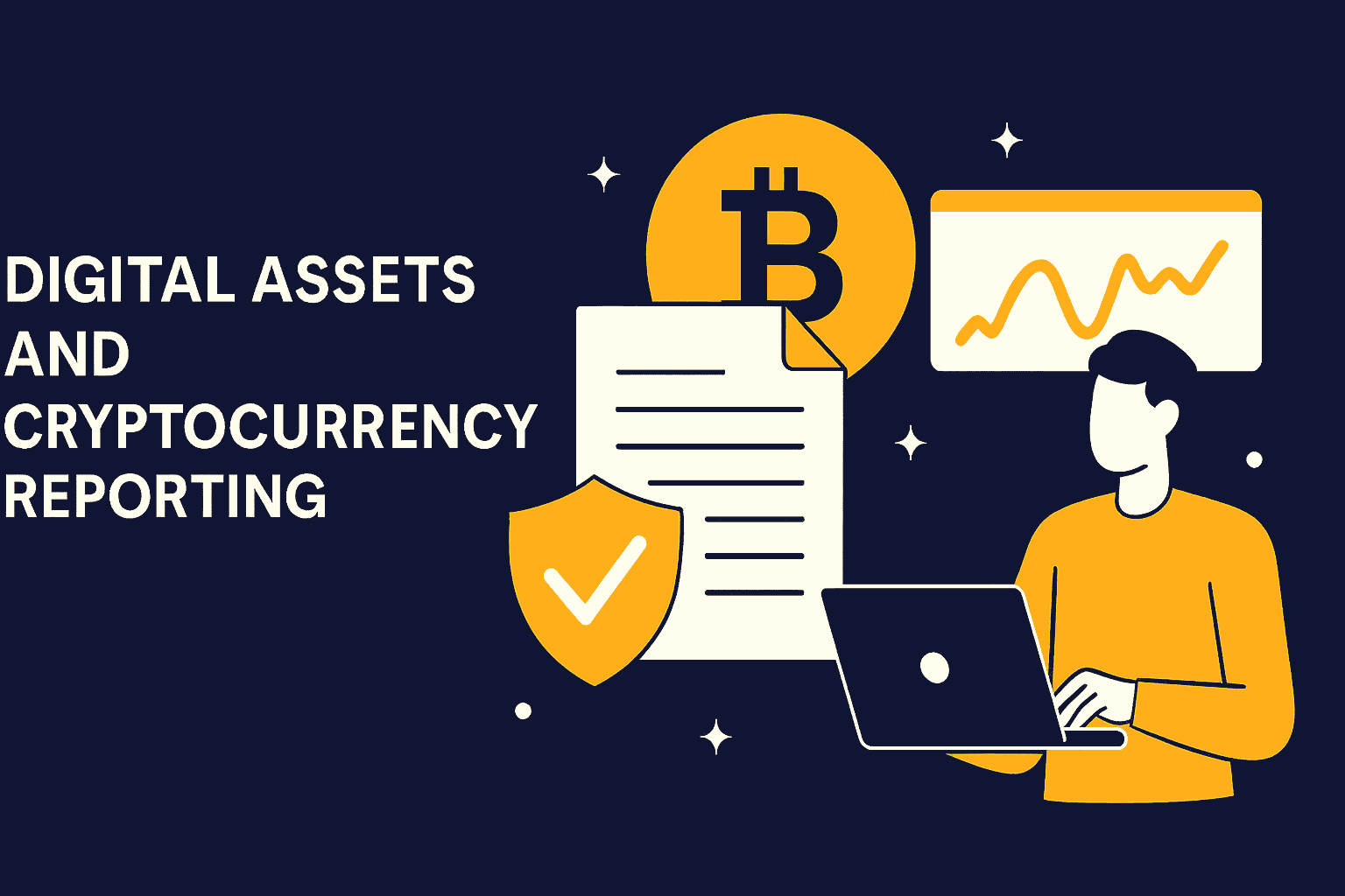 Cryptocurrency & DIgital Assets Reporting Infographic