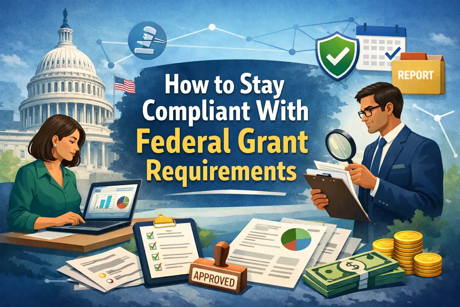 Stay Compliant With Federal Grant Requirements Infographic