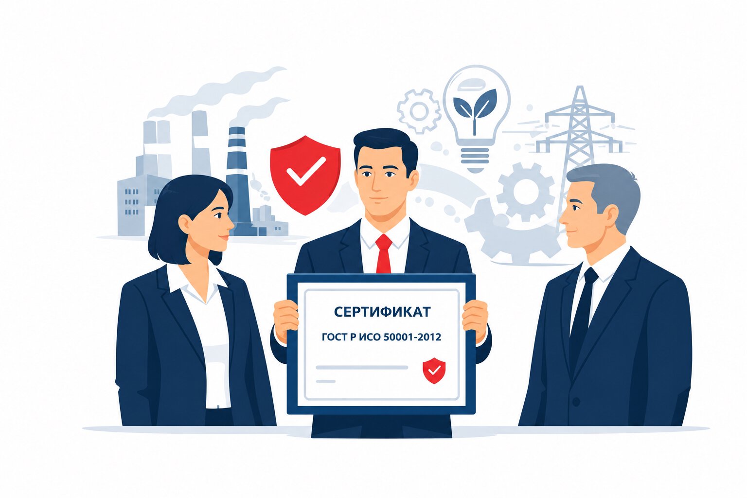 Оформление сертификата ГОСТ Р ИСО 50001-2012 в Москве и по всей Московской области