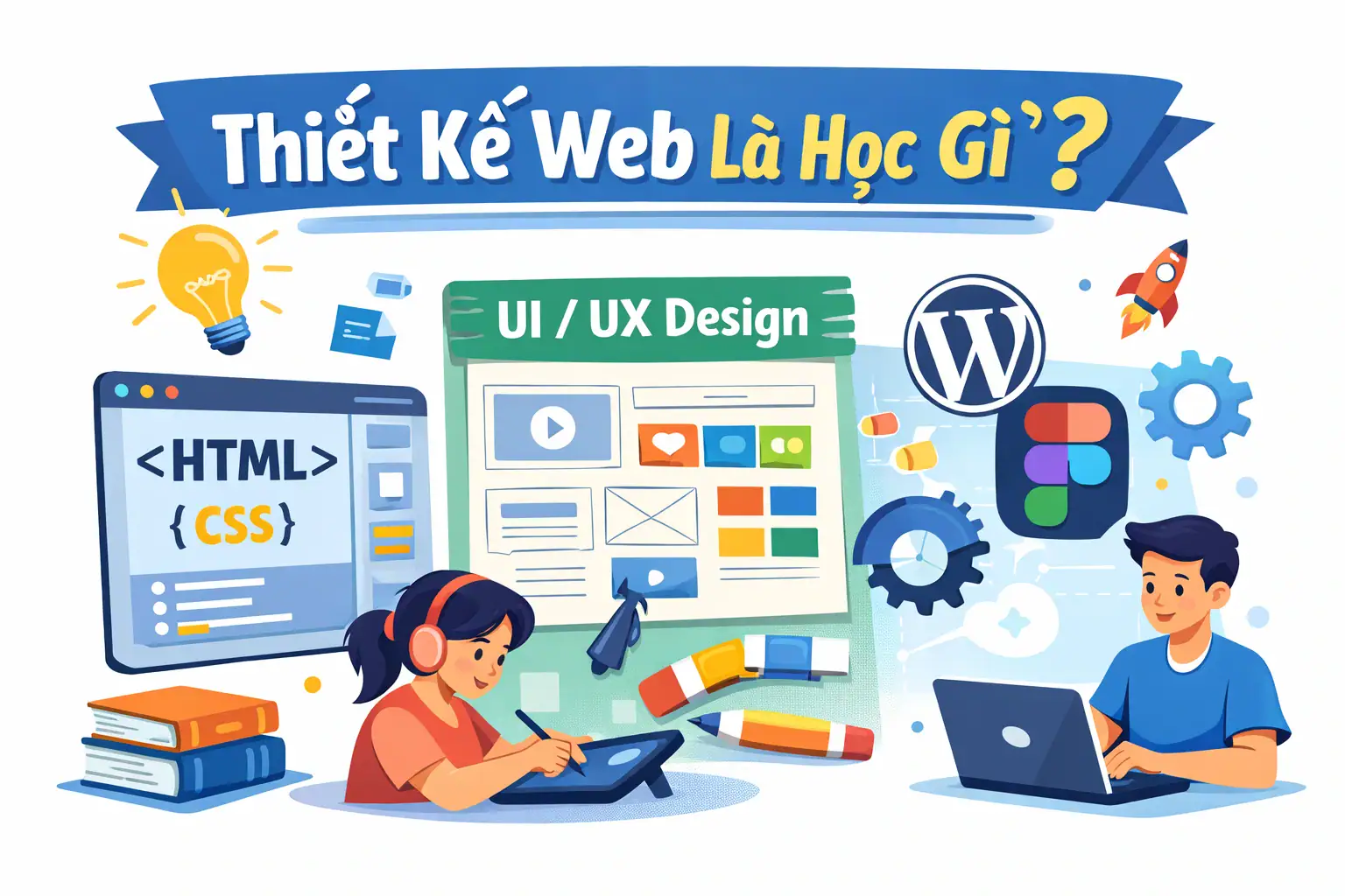 Thiết kế website là làm gì? Giải thích chi tiết công việc thiết kế web, người mới cần học gì và nên học thiết kế web ở đâu.