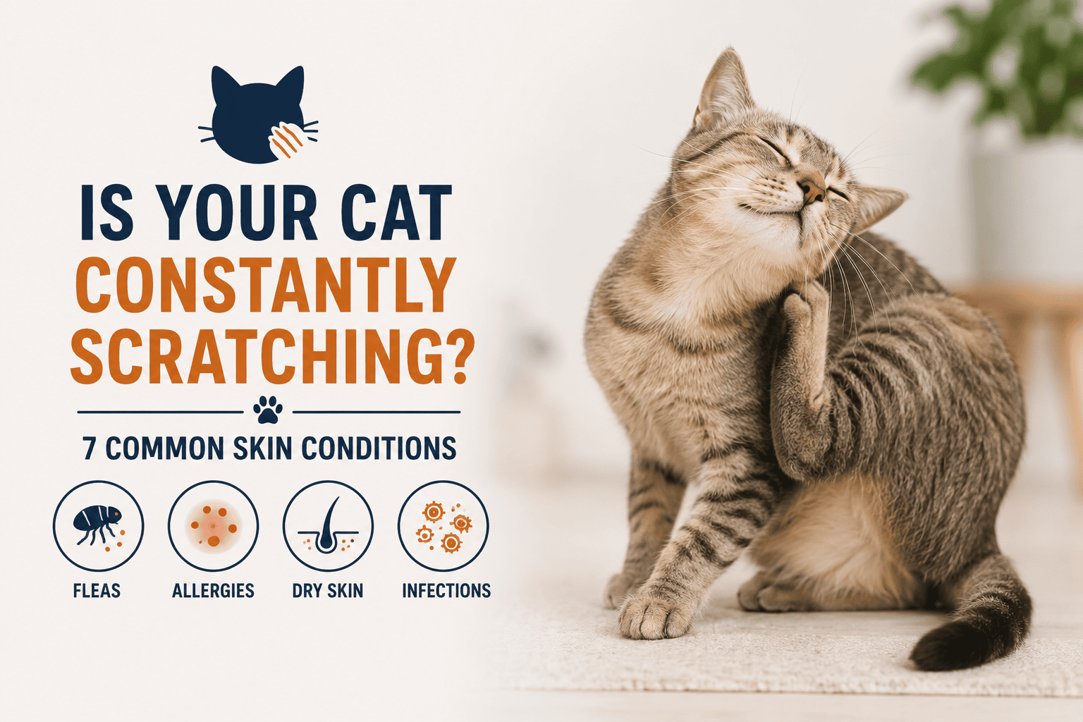 Is Your Cat Constantly Scratching? 7 Common Skin Conditions Every Pet Parent Should Know