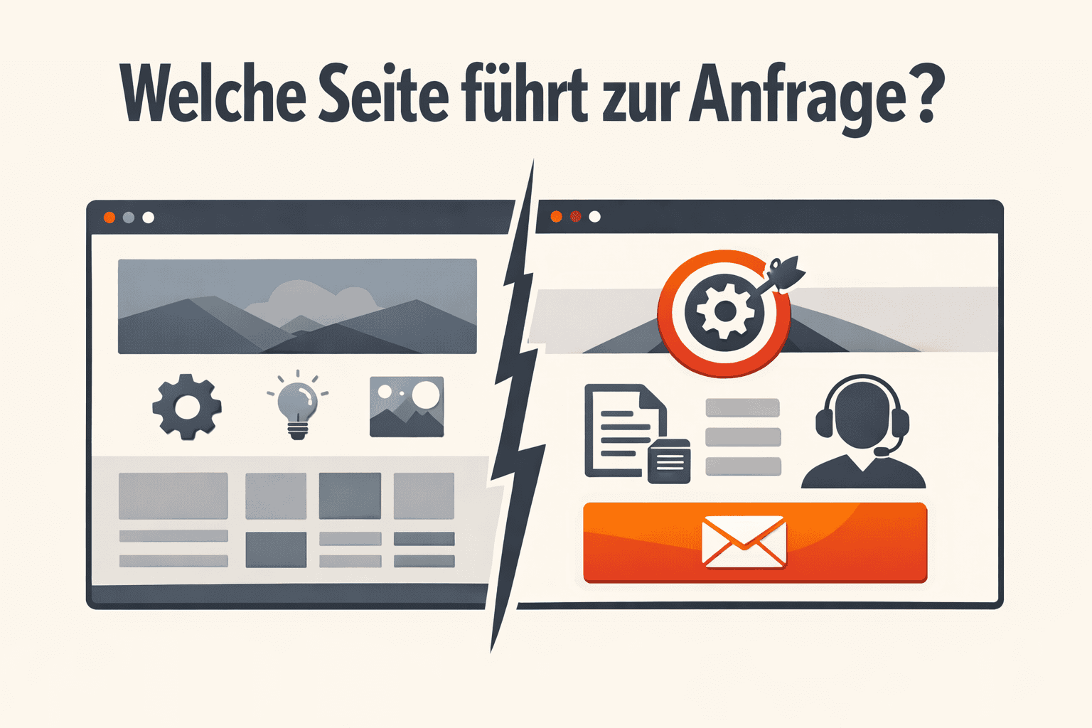 Cover-Bild: Leistungsseite oder Startseite f&uuml;r mehr B2B-Anfragen?
