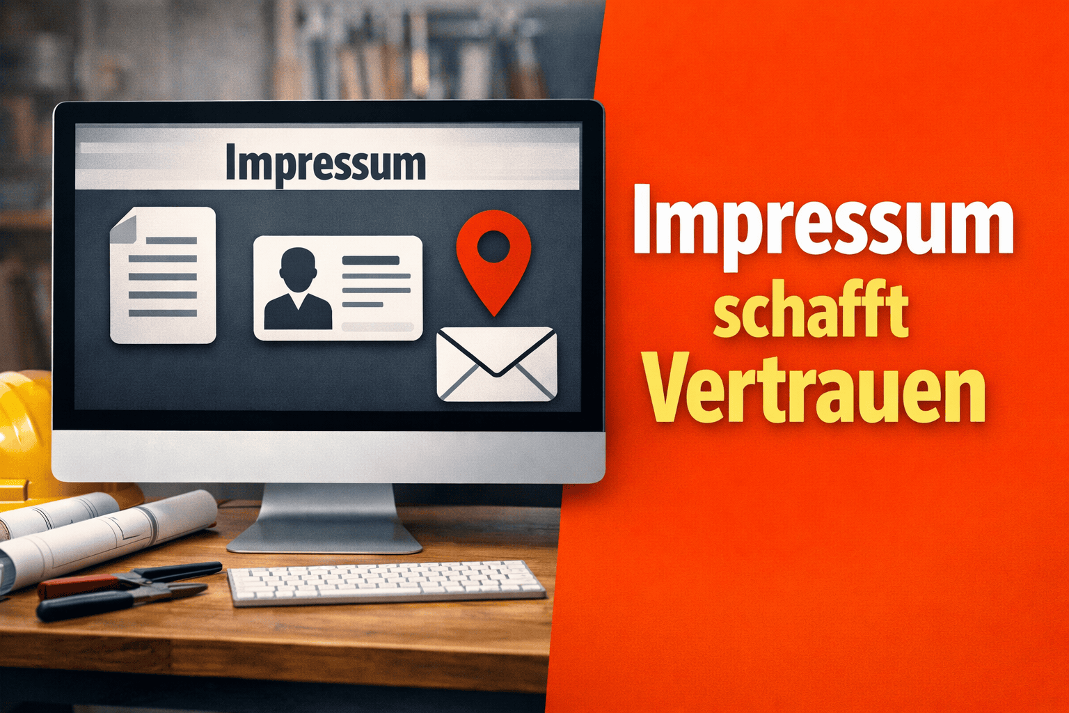 Cover-Bild: Website Impressum schafft Vertrauen bei Kunden