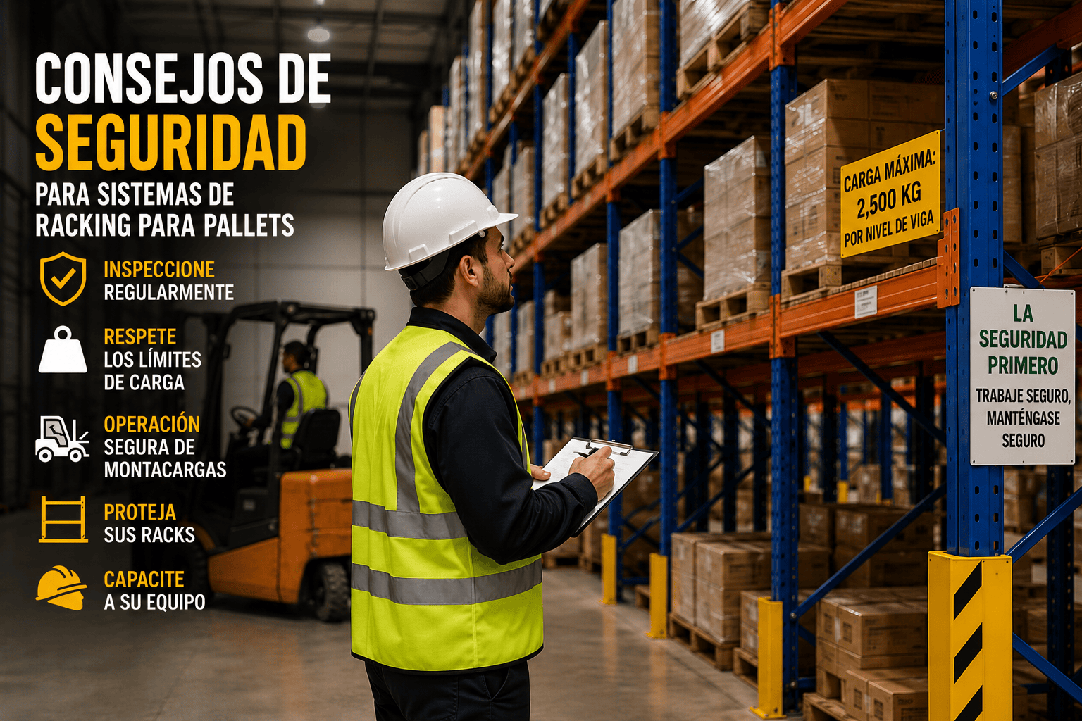Principales prácticas de seguridad para racks y causas comunes de fallas en almacenes