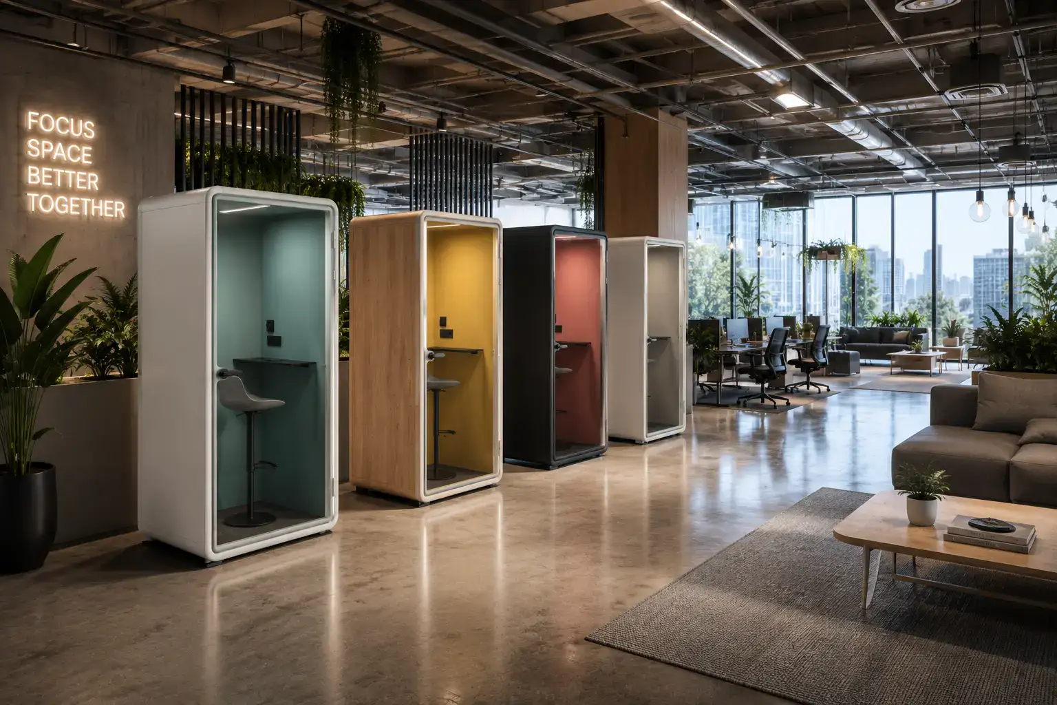 Soundproof Office Pods Dallas | Claritycastle 1 Soundproof Office Pods Dallas