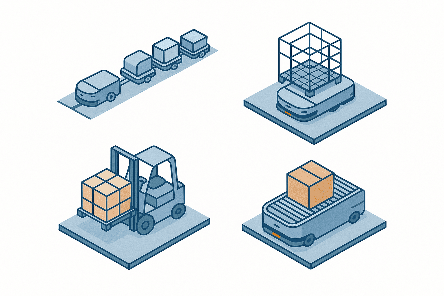 Towing AGV (Tugger AGV) Guide — Mixed-Cart Routing, Runs, and Cost - figure 1