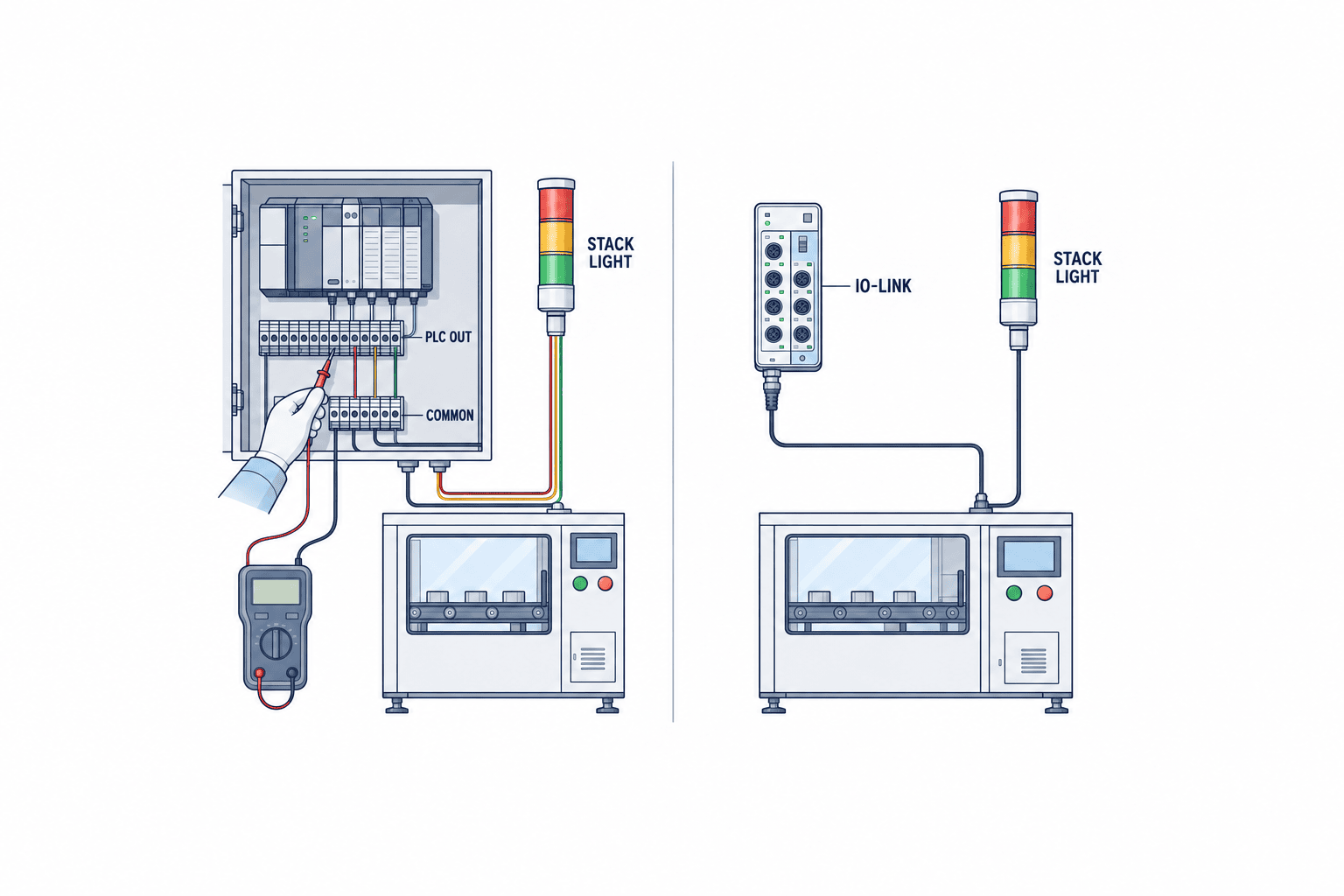 Lựa chọn đèn tháp tín hiệu trong nhà máy｜Ý nghĩa màu sắc・Kết nối PLC・RFP và FAT/SAT - figure 2