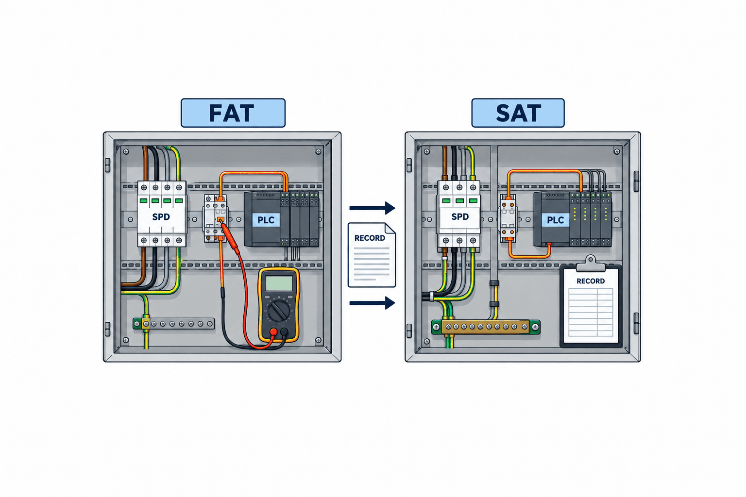 Control Panel SPD Selection: Type 1/2, PLC Protection and FAT/SAT - figure 3