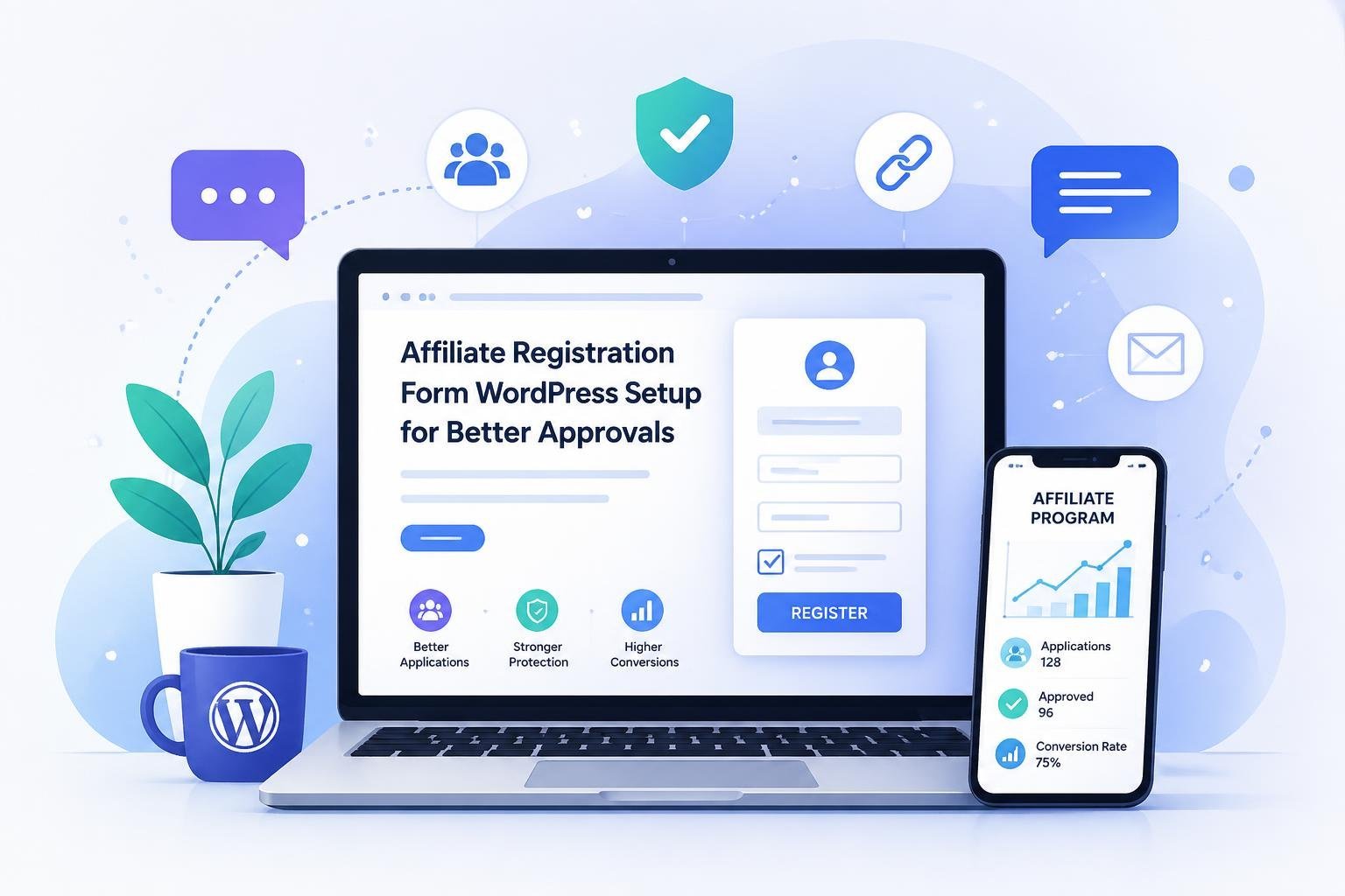 affiliate registration form wordpress