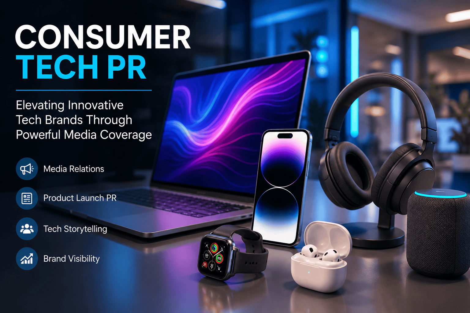 Consumer technology and connected devices — consumer tech PR
