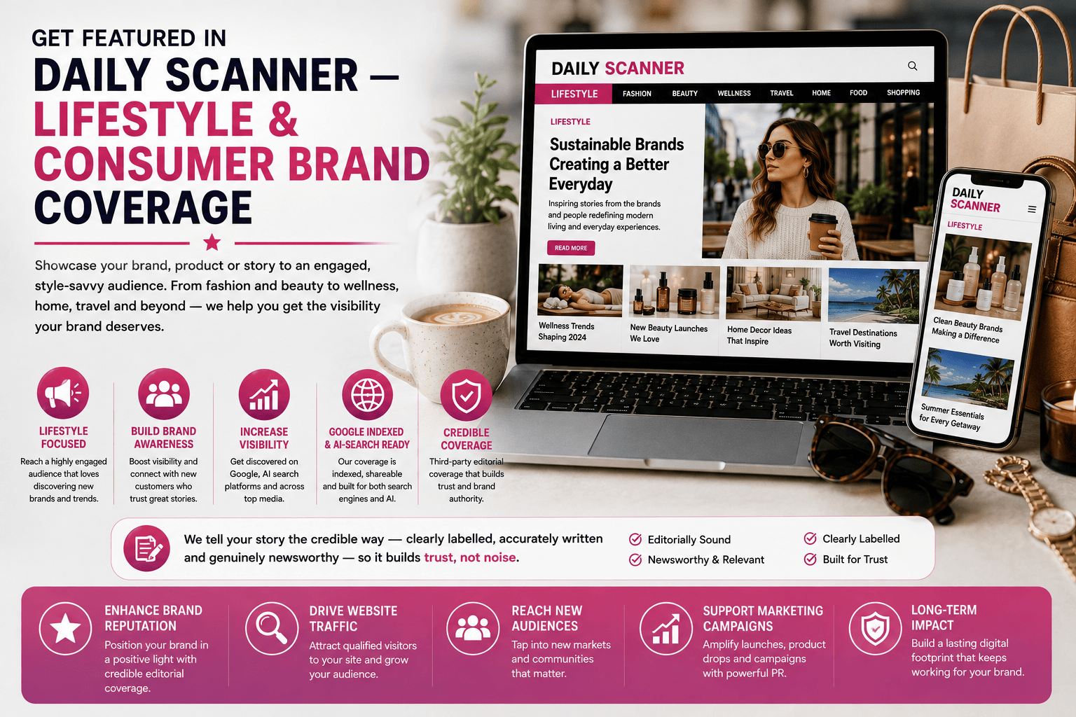 Get Featured in Daily Scanner Lifestyle & Consumer Brand Coverage