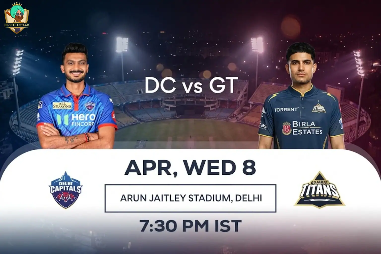 DC vs GT