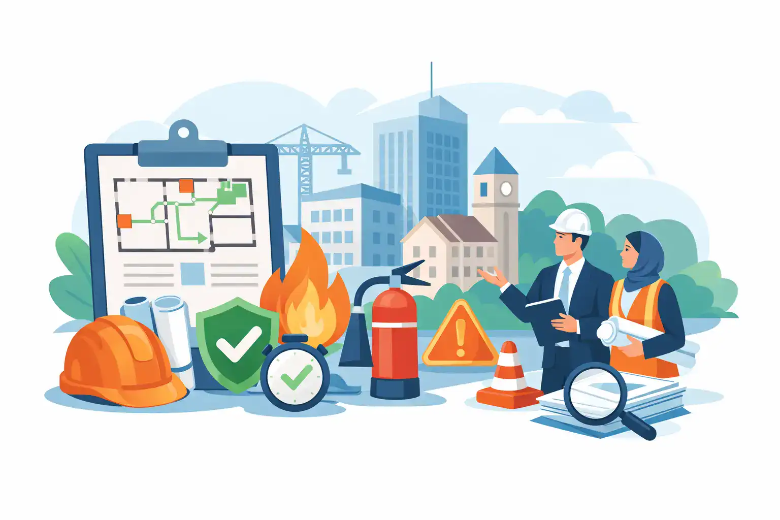 اعتماد مخططات السلامة البلدية خطوة الترخيص