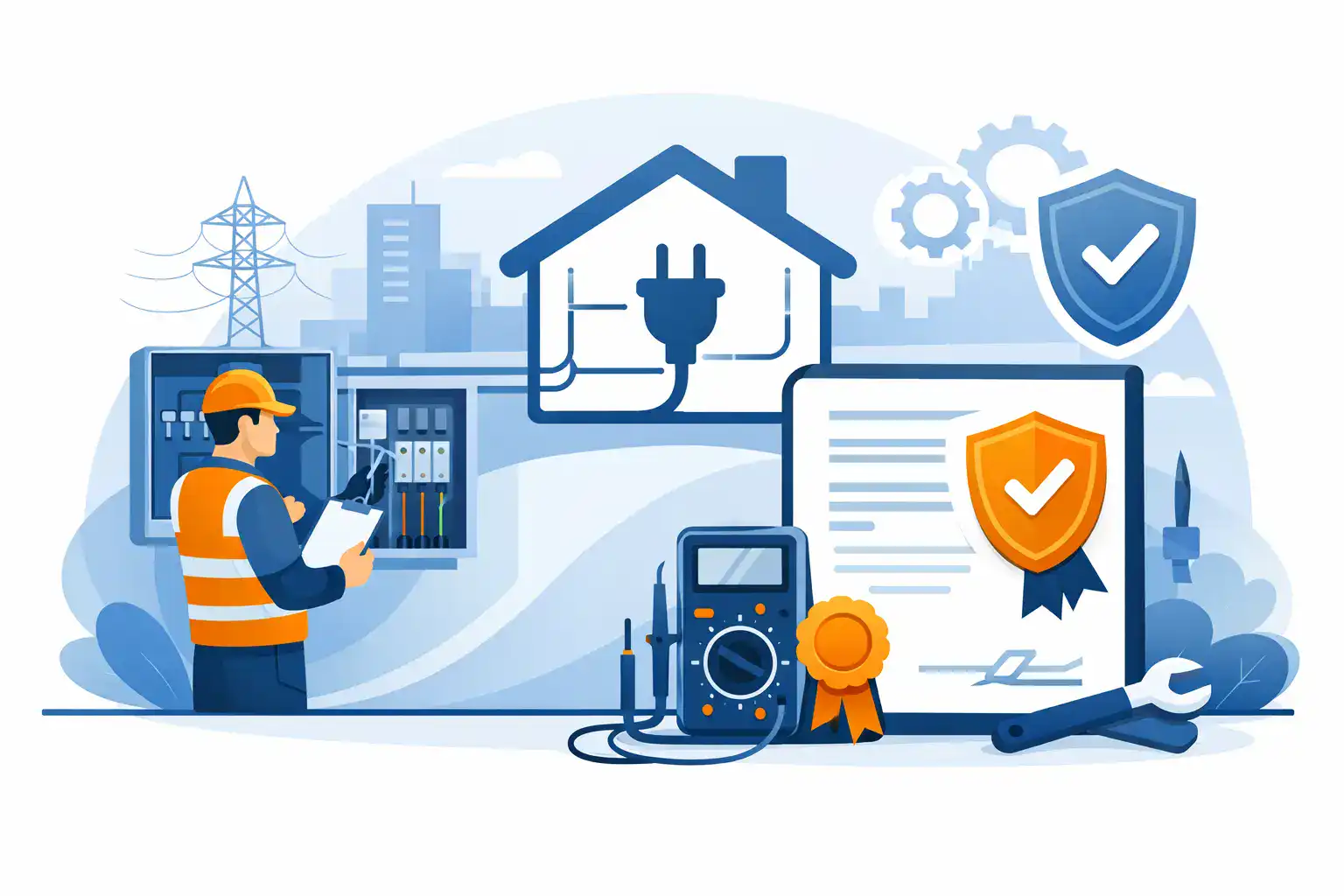 شهادة سلامة التمديدات الكهربائية: المتطلبات والخطوات