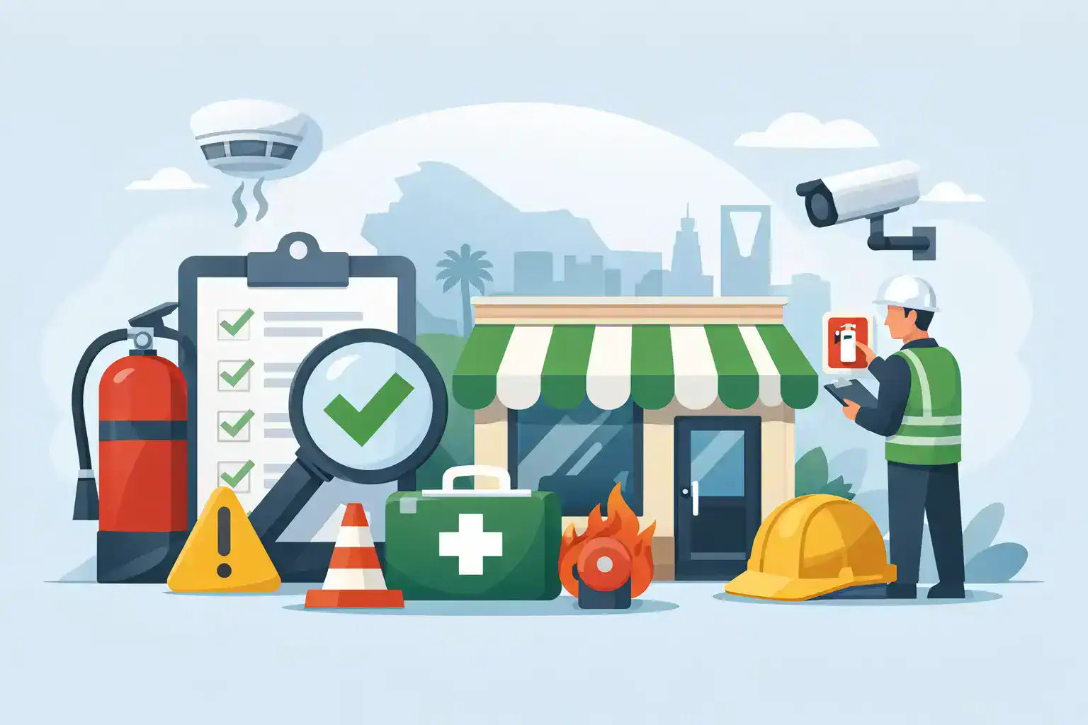 متطلبات شهادة سلامة للمحلات في السعودية