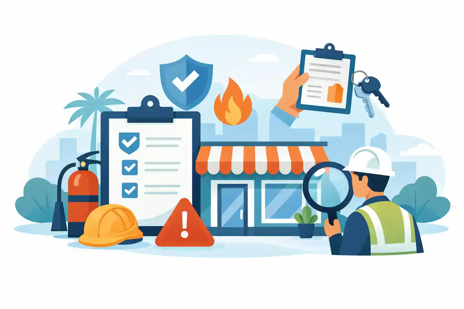 اشتراطات السلامة لرخصة محل بلدي