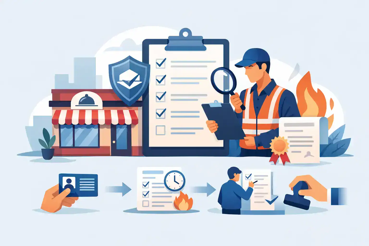 تجديد رخصة السلامة للمطاعم خطوة بخطوة