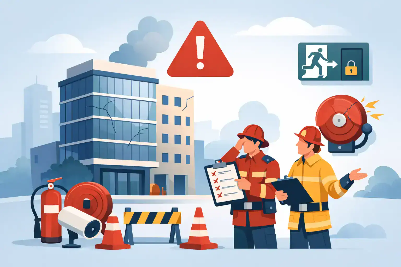 لماذا تفشل المباني في فحص الدفاع المدني؟