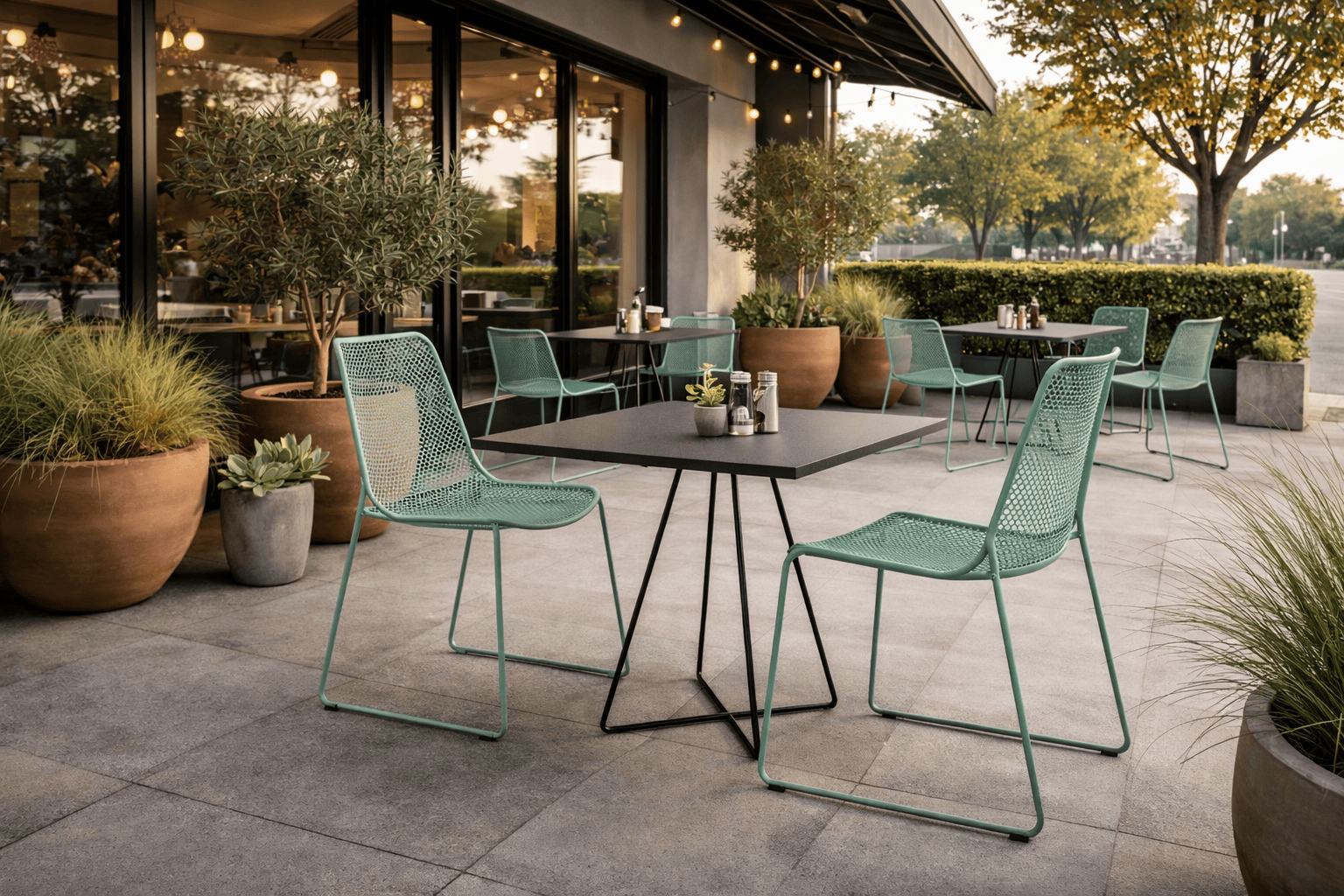 TWO chairs and Levante Table