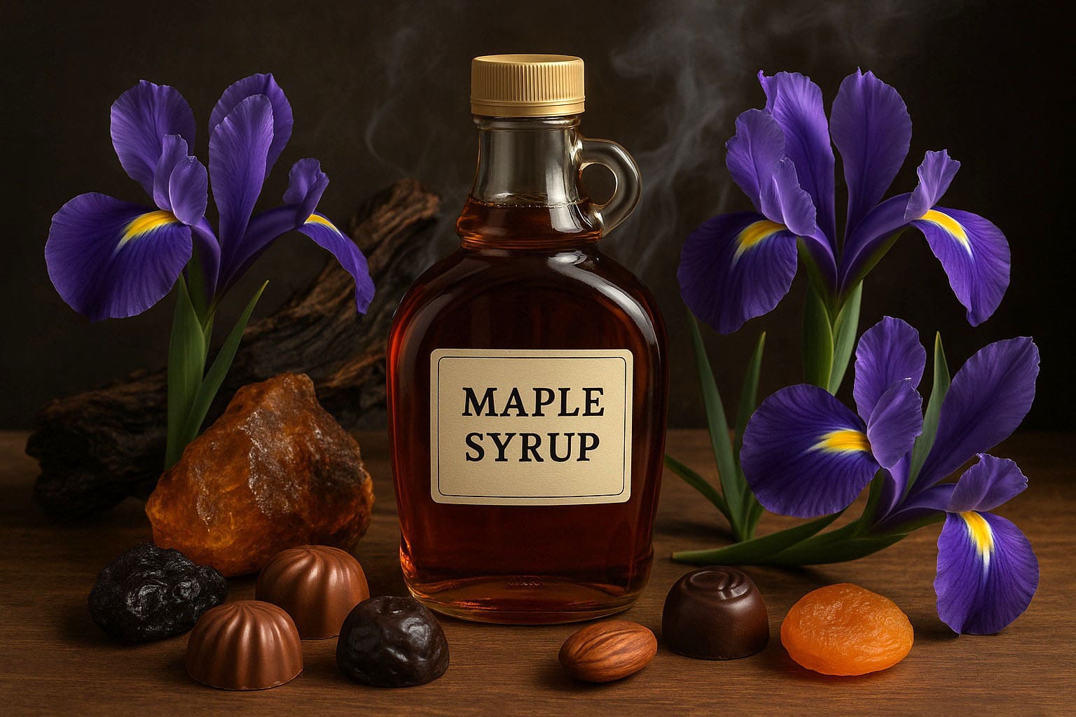 maple syrup and iris