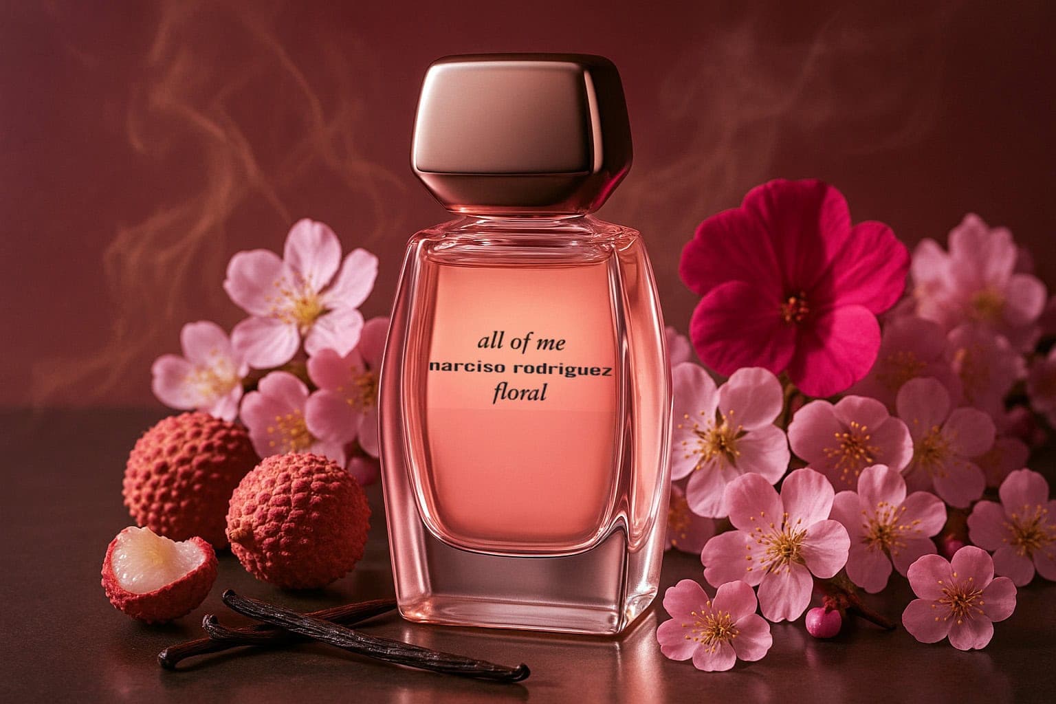 the composition notes and structure of narciso rodriguez all of me floral eau de parfum