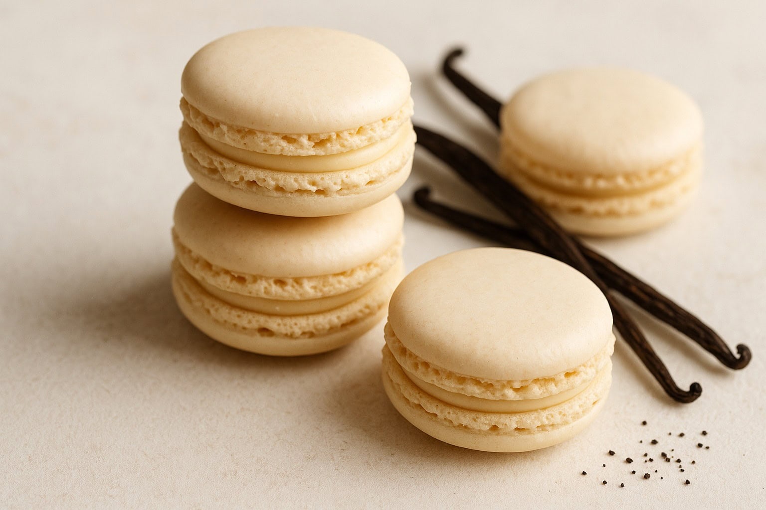 vanilla macaron delights