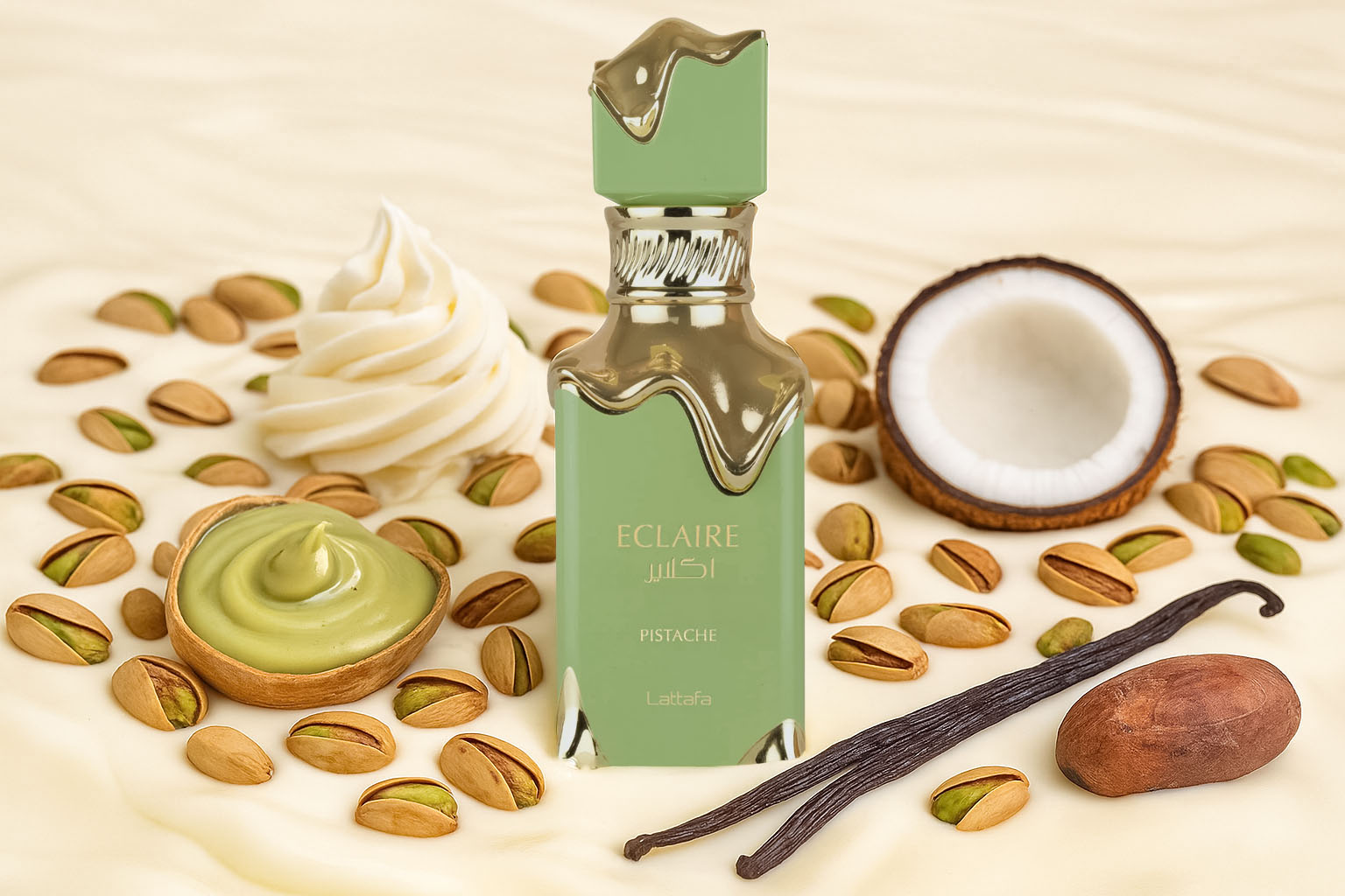 lattafa eclaire pistache perfume elegance