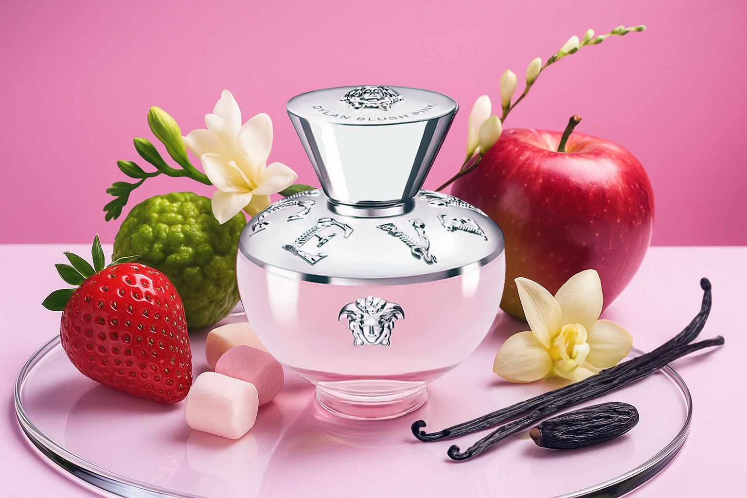 versace dylan blush pink pour femme a floral gourmand in radiant bloom