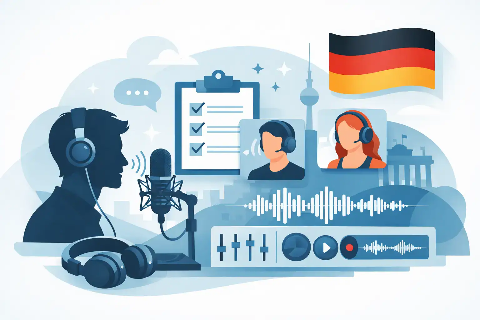 Deutscher Voice-over-Anbieter richtig wählen
