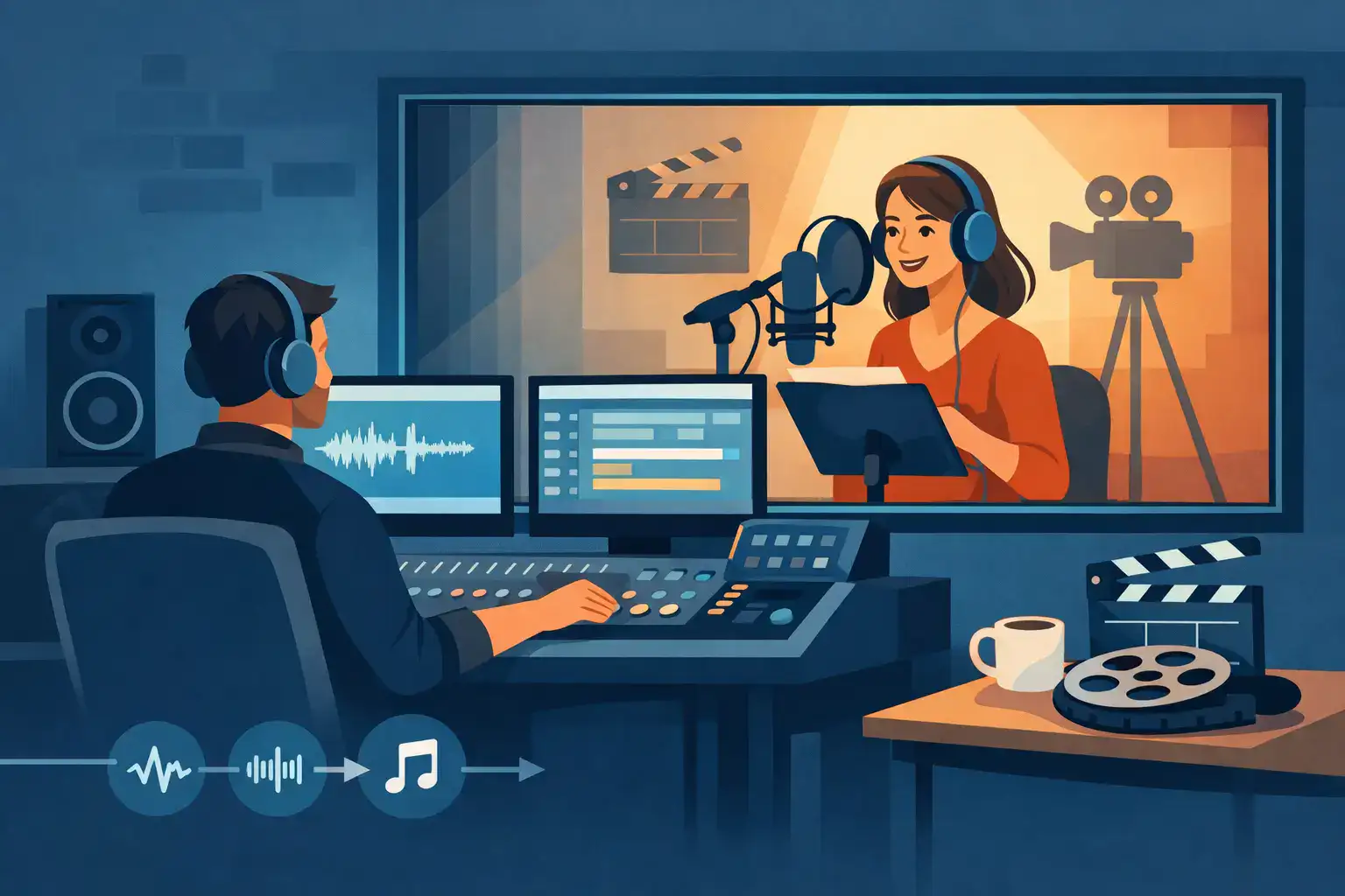 Beispiel Werbespot-Vertonung: Workflow im Studio
