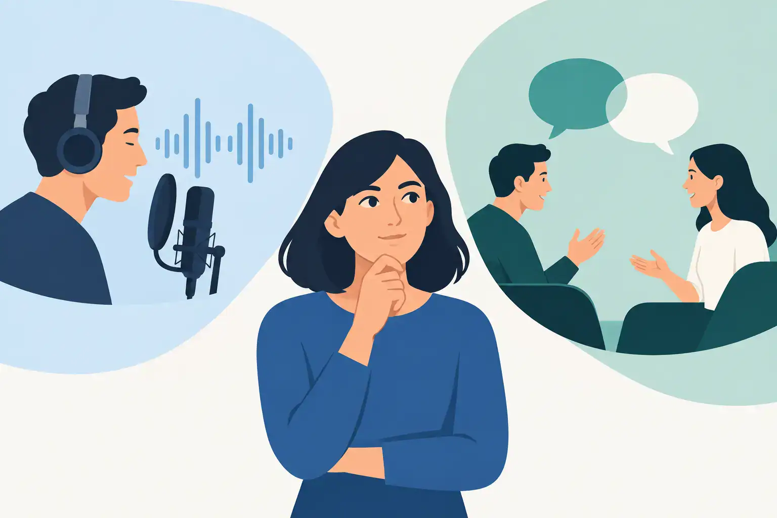 Off-Stimme oder Dialogsprecher: Was passt?