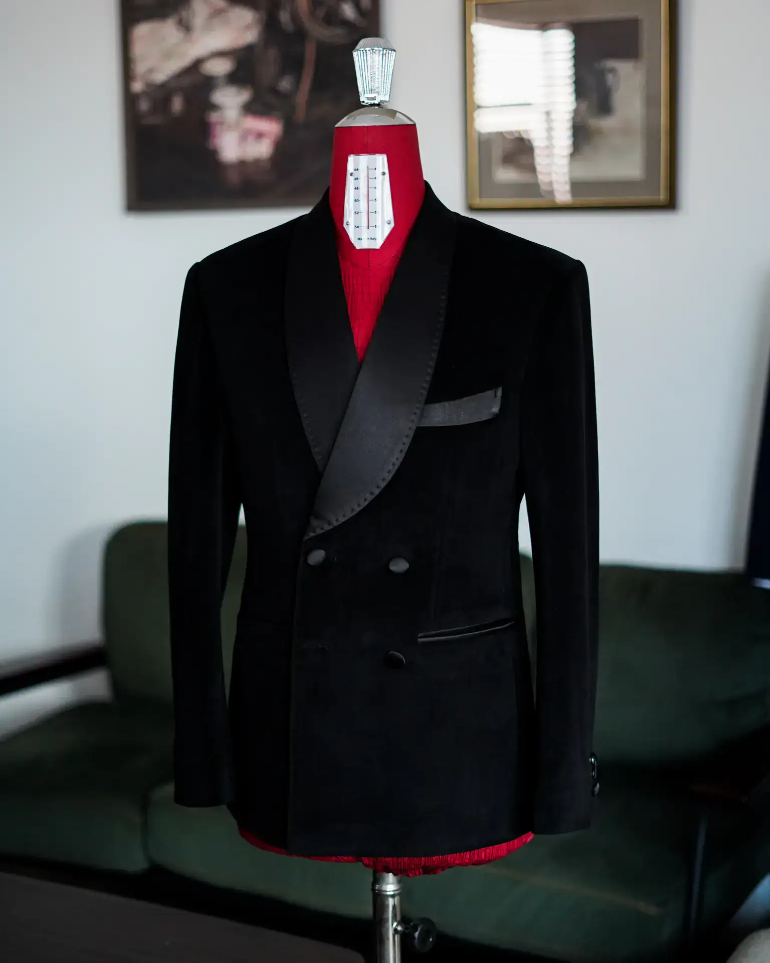 A Masterpiece Tuxedo in Roger La Viale’s Uncrushable Velvet