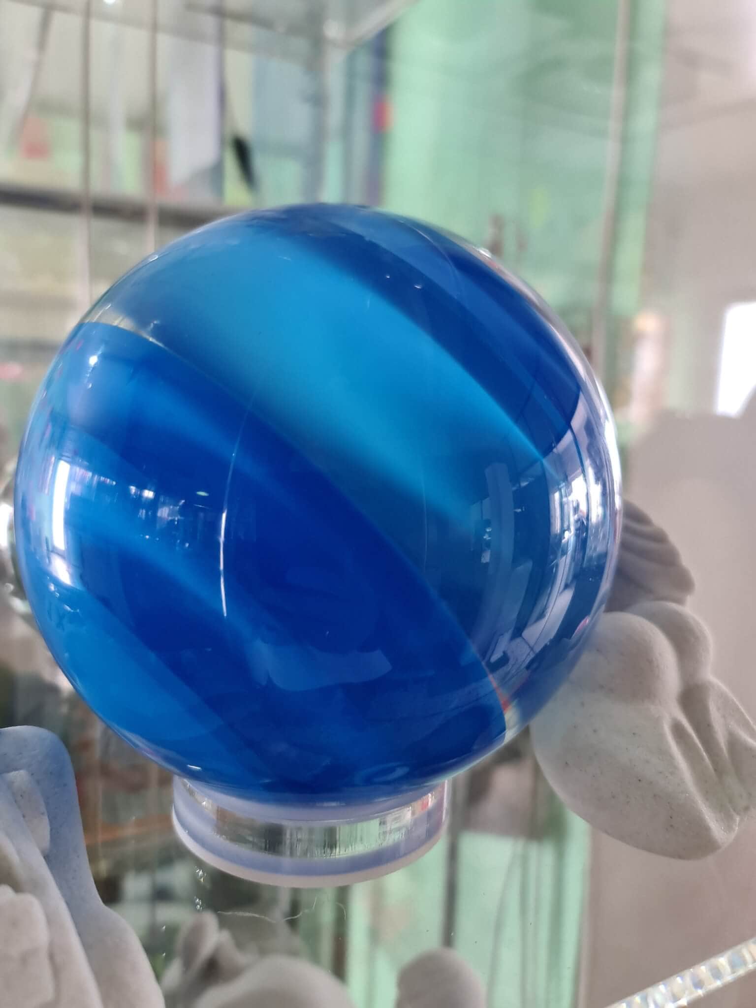 Plexiglaskugel Schichtverklebung und abgedreht Multilayer