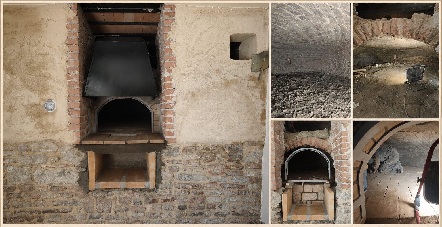 Restauro di un antico forno a legna