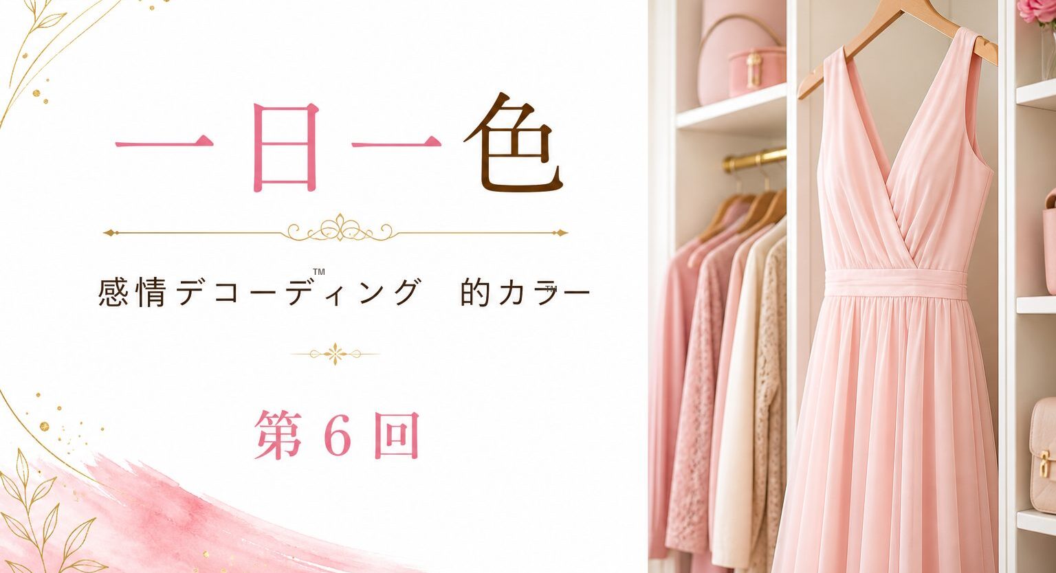 一日一色——感情デコーディング™的カラー連載第6回