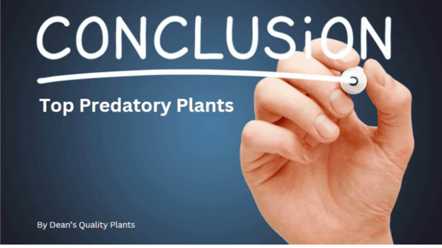 Conclusion- Top Predatory Plants