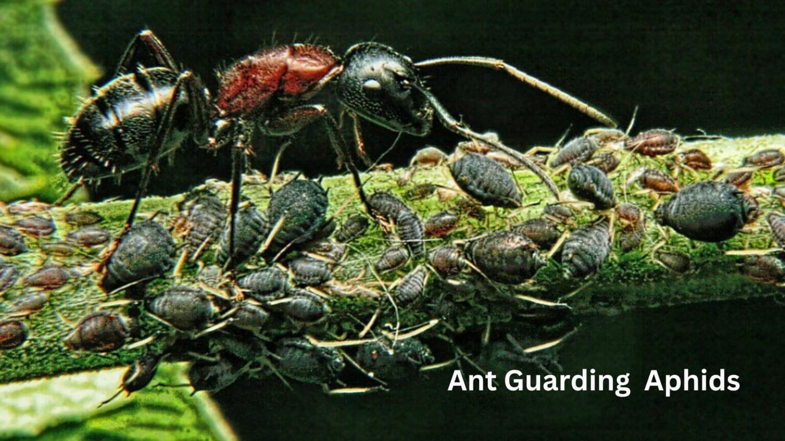 Ant Guarding Aphids