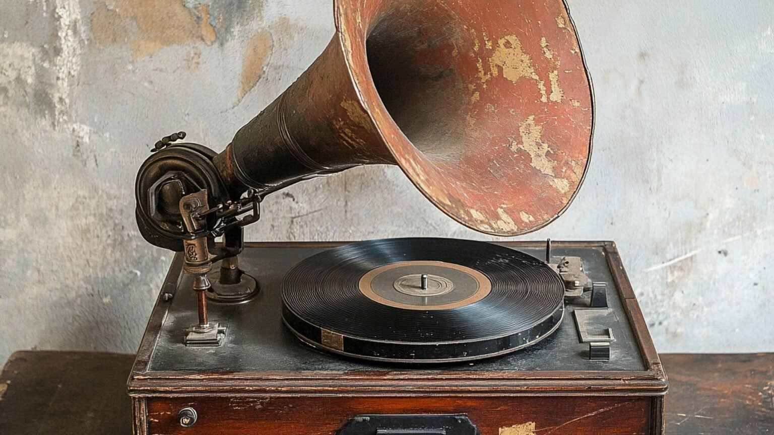 Record Player: Plants And Nostalgia Decor