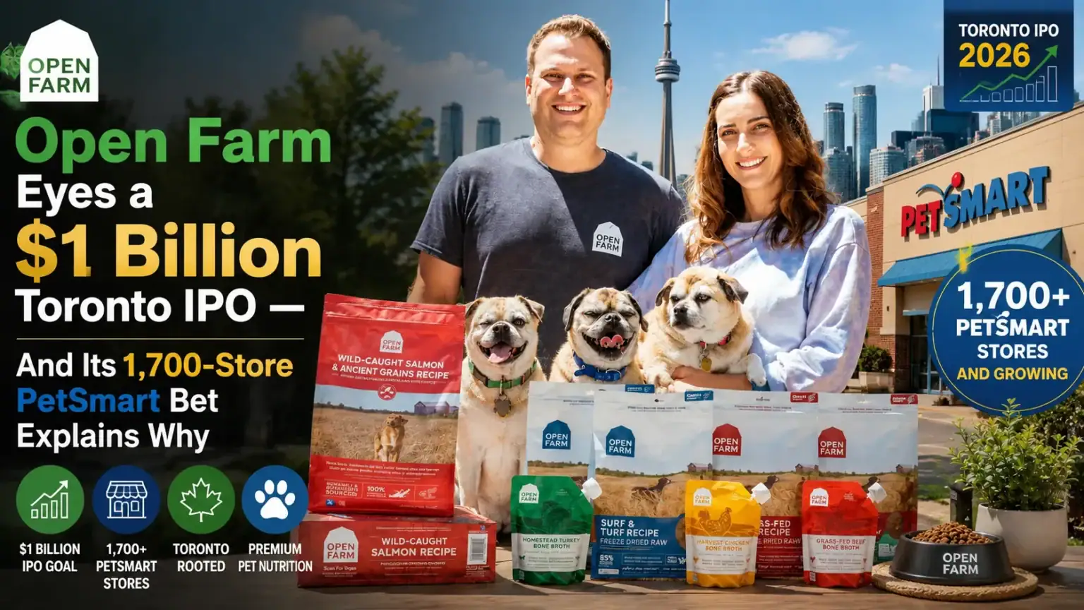 Open Farm Eyes a $1 Billion Toronto IPO — And Its 1,700-Store PetSmart Bet Explains Why
